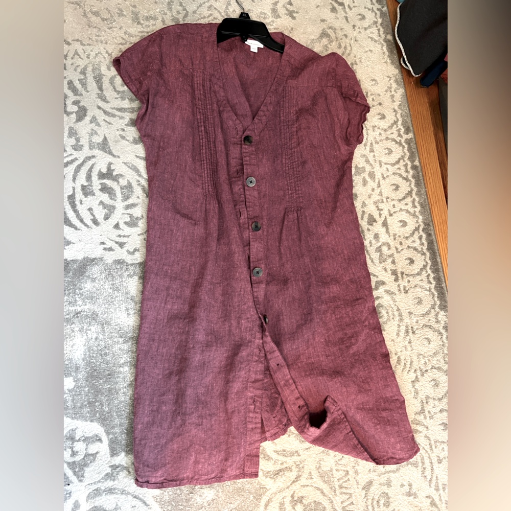 JJill Linen button down tunic